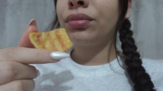 I eat some chips during the holidays to gain weight