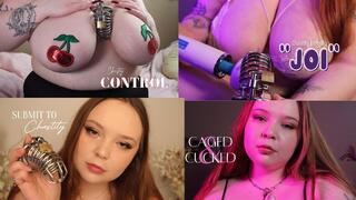 CHASTITY FEMDOM POV BUNDLE