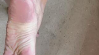 Dirty feet for a filthy sub who loves to clean with his tongue..
