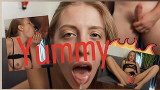 Max caught Mary masturbating and Cum in her Mouth - MaryGi