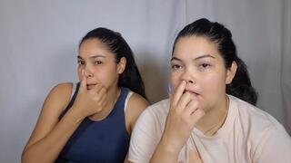 Blowing your nose + Picking out small snot