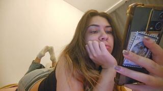 looking at my phone while ignoring you