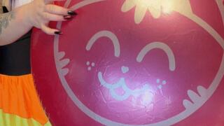 riding on beachball and ride roll