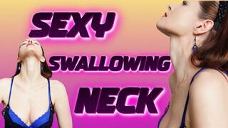 Sexy swallowing neck