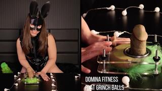 Crushing His Grinch Balls! Ballbusting crushing and sounding!