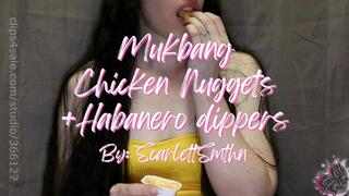 Mukbang Chicken Nuggets and Habanero dippers