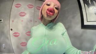 RubyDollLipz's POV Cherry Red Glitter Kisses