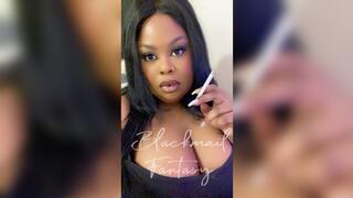 Ebony Smoking and Blackmail Fantasy
