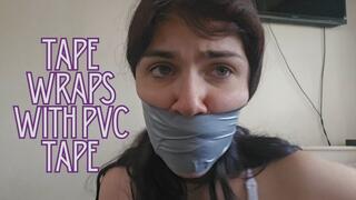 Tape wraps with pvc tape, moaning and taking it off