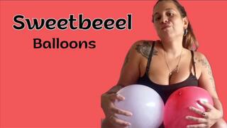 I'm bursting with pleasure: I ride and enjoy my balloons