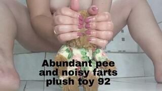 Abundant pee and noisy farts plush toy 92