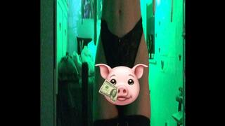 STRIPTEASE BLACK THONG