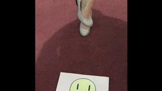 HIGH HEELS PUTTING ON AND WALKING