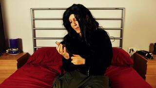 Christmas ' horror porn - Possessed by evil spanking myself!