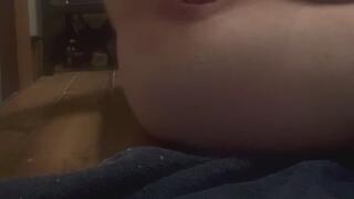 Quiet Fisting in bathroom While Family’s Home