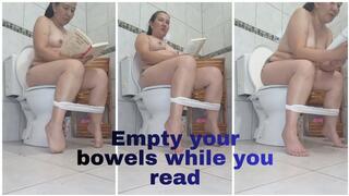 Empty your bowels while you read