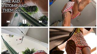 GIANTESS EXTERMINATOR executrix SHES TIRED OF TiNIES like you IN HER HOME AnD DEcIDES TO STOMP AND SPRAY THEM pov