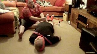 Footballer cock torment-cam 1-BBW domination,BBW Bondage,man in bondage,male bondage,man tied up,bound and gagged man,football kit,soccer kit,socks,amateur,handjob,spanking,spanked,hogtied,hogtie,feet tickling,post orgasm torment,post cum play,gay bondage