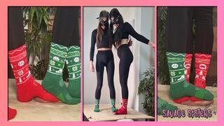 Nike Xmas Sock Cock Crush I Savage Sisters