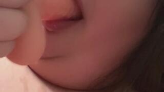 Bbw slobbering and throating my toy