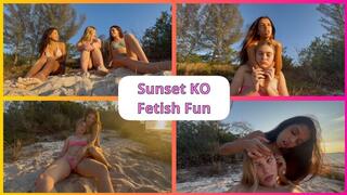 Sunset Beach KO Fetish Fun 1080p (ft. Aria Nicole, Nathalia, and Tyler Lynn)
