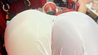 Three characters: One fantasy! Breast and tummy expansion until pop ........... KITTY