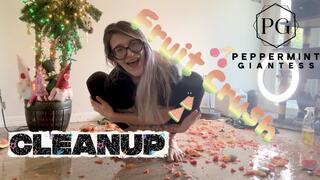 Fruit Crush Aftermath: Cleaning Up the Juicy Floor Mess