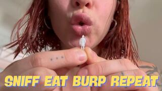 GIANT SNIFFS ME AND THEN BURPS ME OUT AGAIN