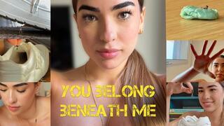 YOU BELONG BENEATH ME 4K Gabriela sneaker crush, boob crush
