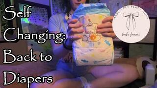 ABDL ASMR Self Changing: Back to Diapers