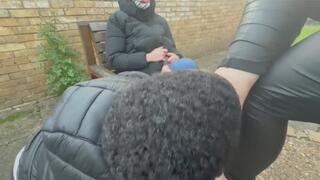 Interracial Foot Puppy Humiliated Spitting Queens Dirty Feet Devotion Ft Elitefeetstreet & Miss AATT 720p