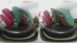 3DVR180 Henry MARTINA s dirty flip flops and smelly feet are humiliating