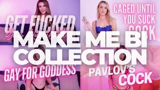 THE MAKE ME BISEXUAL COLLECTION - Encouraged Bi Gay Training Compilation