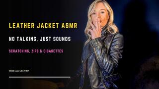 Leather Jacket ASMR — Smoke, Zips & Slow Rituals - Miss Lulu Leather - MP4 HD