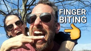 Finger Biting - Lake Reese and Rylee Cash Lake Reese puts his Mark on Rylee Cash's fingers outside in the sunlight. Slow Bites. Deep Marks. See the pain and pleasure on her face while Lake's chompers take hold of her petite, manicured hands...