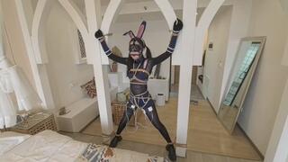 One-piece black stockings little sexy bunny