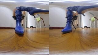 3DVR180 ERER blue humiliation training slaves