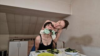 She feeds me chard until I explode