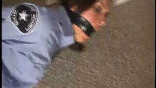 iPhone Format Security Guard in Pantyhose Hogtied and Gagged iPhone Format