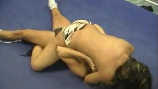 Bare Breasted Ring Fight In Panties