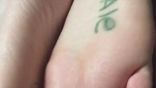 POV BOTTOM OF PIGGY FEET