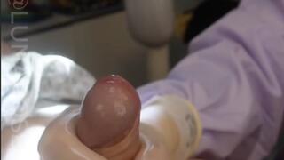 10 min BG POV Watch Nurse Luna up close give her patient a hand job milking for a sperm sample! Wearing my 5 5 Biogel Surgical Latex Gloves, reusable surgical gown. Watch me drain my patient balls