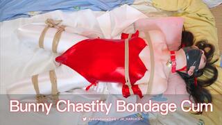 [4K] Bunny Crossdresser Bondage Chastity Cum [KMM-Pro-36]