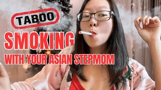 XXXMas ChainSmoking Asian Stepmom: Secret Christmas Smoking Multiples JOI