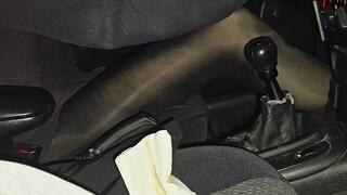 Sarah Cranking & Stalling On Her Way Home at Night