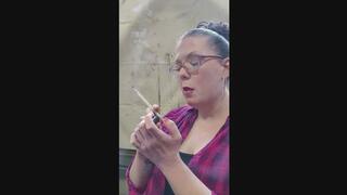 Painting my nails while smoking a VS 120 menthol, I love holding my cigarette in my mouth while I paint my nails