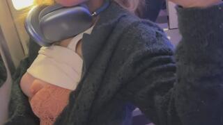 Sweet Mirror Tease: Fingerplay in Flight??