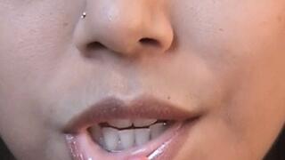 Smoking Close Lips Benson 100's Model Anita 95