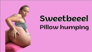 I couldn't hold back any longer... I fucked the pillow until I was shaking.