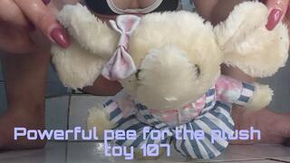 Powerful pee for the plush toy 107
